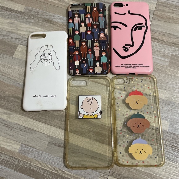 LOT of 12 iPhone 8 Plus cases/covers! Artsy, kewpie, deco - Picture 3 of 4